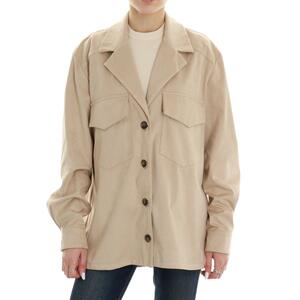 CAMICIA SCAMOSCIATA BEIGE